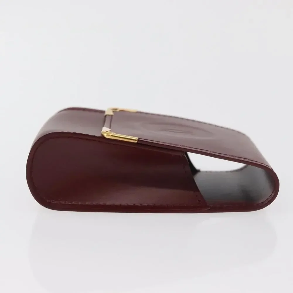 Cartier Leather Must Line Cigarette Case Red